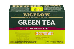 Bigelow Green Tea with Pomegranate Decaffeinated - 20 CT