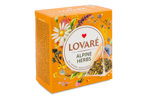 Суміш чаю трав'яного плодово-ягідного та квіткового Альпійський луг Lovare к/у 15х2г
