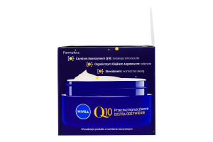 Крем нічний відновлюючий проти зморщок Інтенсивне живлення Q10 Nivea 50мл