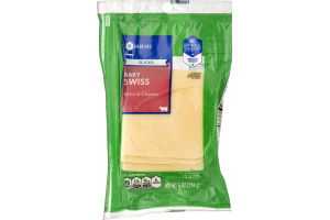 SE Grocers Sliced Baby Swiss Natural Cheese - 12 CT