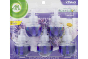Air Wick Essential Oils Refills Lavender & Chamomile - 5 CT