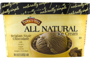 Turkey Hill All Natural Ice Cream Belgian Style Chocolate