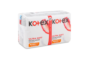 Прокладки гігієнічні Normal Ultra soft Kotex 20шт