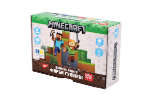 Фарби гуашеві Minecraft 6кольорів 20мл Yes