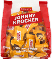 Вафлі з арахісовою начинкою Johnny Krocker Roshen м/у 350г