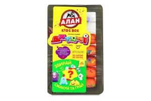 Сосиски вареные Детские Kids box Алан в/с лоток 0.235кг