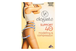 Колготки жіночі Elegante Support Modelling&Compression 40den 3 bronz