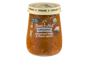 Beech-Nut Organic Macaroni Rings & Meat Sauce Stage 3