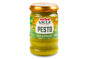Соус Sacla' песто з базиліком та фісташкою