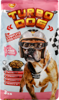 Корм сухой полнорационный для взрослых собак со вкусом баранины Turbo Dog м/у 3кг