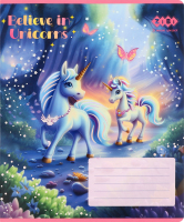 Зошит ZiBi Kids Line Unicorn клітинка 12арк