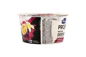 Снек сирковий протеїновий Ваніль та маракуйя безлактозний 175г стакан Valio PROfeel