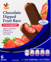 Ahold Chocolate Dipped Fruit Bars Strawberry - 6 CT