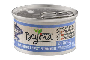 Purina Beyond Natural Cat Food Tuna, Herring & Sweet Potato Recipe In Gravy