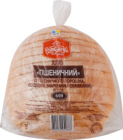 Хліб нарізний із пшеничного борошна подовий Пшеничний Рум’янець м/у 600г