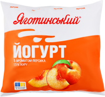 Йогурт 1.5% с ароматом персика Яготинський м/у 400г