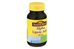 Nature Made Alpha Lipoic Acid Softgels - 30 CT