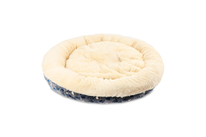 Лежак д/котів та собак Таммі синьо-бежевий в лапку 70см Тріксі
