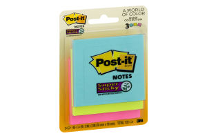 Post-it Notes Super Sticky - 3 PK