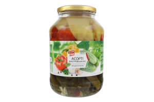 Асорті огірки/томати/перець Перший Ряд 1450 г т/офф