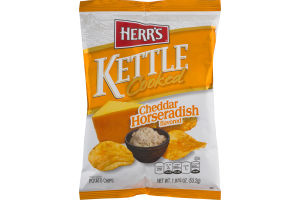 Herr's Kettle Cooked Cheddar Horseradish Potato Chips