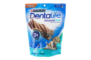 Purina DentaLife Advanced Clean Oral Care Dog Treats Chews Small/Medium - 5 CT