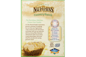 Blue Diamond Almonds Almond Nut-Thins Country Ranch Nut & Rice Cracker Snacks