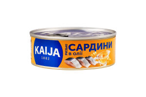 Сардины в масле Рижские Kaija ж/б 240г