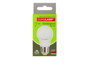 Лампа светодиодная 7W E27 4000K Ecological Eurolamp 1шт