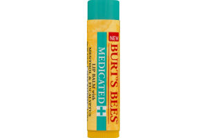 Burt's Bees Medicated + Lip Balm with Menthol & Eucalyptus