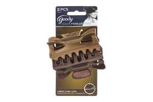 Goody ColourCollection Large Claw Clips Brunette - 2 CT