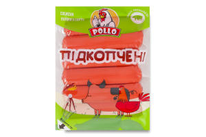 Сосиски Подкопченные Pollo 1с в/у 0.26кг