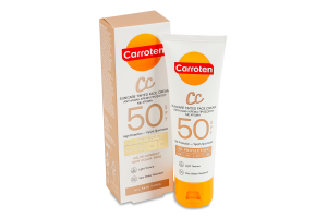 СС-крем для лица тонирующий SPF 50 Carroten 50мл