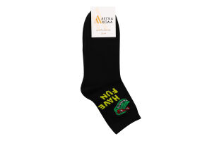 Шкарпетки дитячі чорні бавовна р.22-24 9317 Легка хода