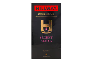 Чай черный байховый мелкий Secret Kenya Exclusive Hillway в/с к/у 25х2г