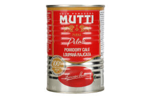 Томаты очищенные в томатном соке Pelati Mutti ж/б 400г