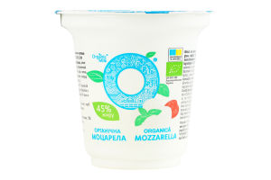 Сыр 45% мягкий органический Моцарелла Organic Milk ст 100г