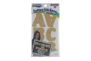 ArtSkills Letter Stickers & Numbers Glitter - 72 CT