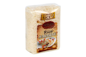 Рис шлифованный длиннозернистый Jasmine World's Rice м/у 500г