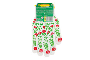 Рукавиці білі з малюнком ПВХ 10клас арт620 ДШГ