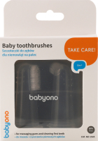 Щіточка зубна з масажем д/ясен на пальчик прозора 2шт BabyOno