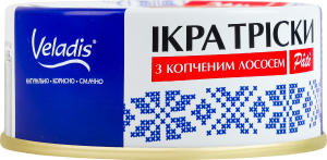 Икра трески с копченым лососем пастеризованная Pate Veladis с/б 100г