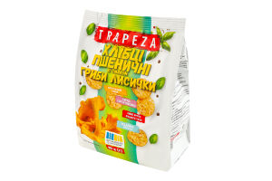 Мини-хлебцы пшеничные Грибы лисички Trapeza м/у 90г