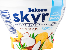 Йогурт Bakoma Скир з ананасом та кокосом