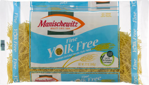 Manischewitz Fine Yolk Free Noodle Style Pasta