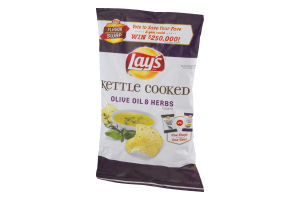 Lay's Kettle Cooked Potato Chips Olive Oil & Herbs