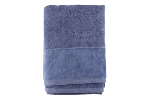 Рушник Міладо синій махровий велюр 100*150см 550г/м2 ГМ Текстайл