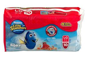 Huggies Little Swimmers Disposable Swimpants Disney L/G 32+ LB - 10 CT