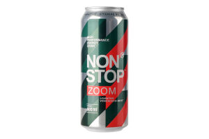 Напиток энергетический безалкогольный сильногазированный Zoom Non Stop ж/б 500мл