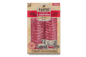 Колбаса Сушеная с говядиной Ранчо с/к в/с лоток 0.075кг